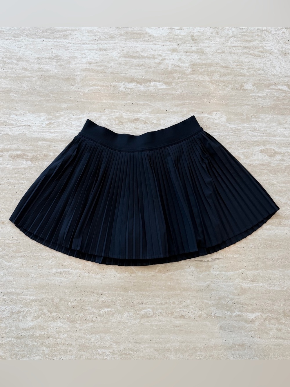 Lululemon Varsity High-Rise Black Pleated Tennis Skirt